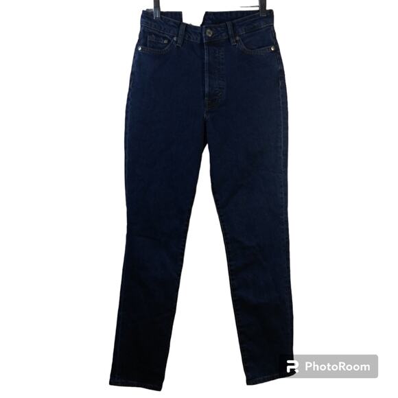 & Denim By H&M Blue Mom Jeans Ultra High Waist Loose Fit Size 2 - Picture 1 of 8